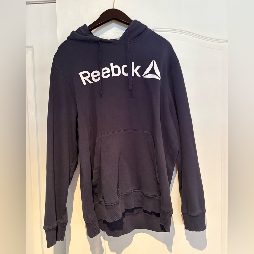 TWO Reebok Men's Black Hoodie Sweaters